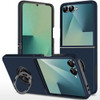 360 Rotating Ring Grip Hybrid Case for Samsung Galaxy Z Flip 7 - Blue