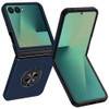 360 Rotating Ring Grip Hybrid Case for Samsung Galaxy Z Flip 7 - Blue