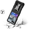 Military Grade Shockproof Hybrid Armor Case with Ring Grip for Samsung Galaxy Z Flip 7 - Black