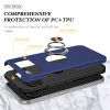 360 Rotating Ring Grip Hybrid Case for Google Pixel 11 Pro XL - Blue