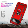 Military Grade Hybrid Case with Ring Grip for Google Pixel 11 Pro XL - Red