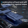 Combat Tough Series Ring Holder Case with Camera Lens Cover for Google Pixel 11 Pro XL - Blue