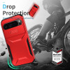 Combat Tough Series Hybrid Case with Camera Lens Cover for Google Pixel 11 Pro XL - Red