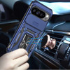 Military Grade Ring Holder Case with Camera Lens Cover for Google Pixel 11 Pro XL - Blue