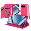 Extra Series Essential Leather Wallet Stand Case for Google Pixel 11 Pro XL - Hot Pink
