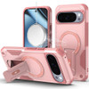 Military Grade HD Armor Magnetic Case with Kickstand for Google Pixel 11 Pro XL - Pink