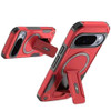 Military Grade HD Armor Magnetic Case with Kickstand for Google Pixel 11 Pro XL - Red