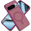 Perfect Crystal Clear Magnetic Case for Google Pixel 11 Pro XL - Burgundy