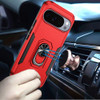 Military Grade TUFF Shockproof Hybrid Armor Case with Ring Grip for Google Pixel 11 Pro XL - Red