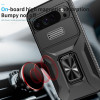Combat Tough Series Ring Holder Case with Camera Lens Cover for Google Pixel 11 / Pixel 11 Pro - Black