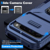 Combat Tough Series Ring Holder Case with Camera Lens Cover for Google Pixel 11 / Pixel 11 Pro - Blue