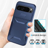 Combat Tough Series Hybrid Case with Camera Lens Cover for Google Pixel 11 / Pixel 11 Pro - Blue