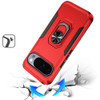 Military Grade TUFF Shockproof Hybrid Armor Case with Ring Grip for Google Pixel 11 / Pixel 11 Pro - Red