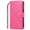 Leather Wallet Case with Zipper Pocket for Google Pixel 11 / Pixel 11 Pro - Hot Pink