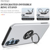 360 Rotating Ring Grip Hybrid Case for Samsung Galaxy A27 5G - Silver