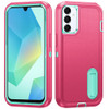Military Grade TUFF Hybrid Armor Case with Kickstand for Samsung Galaxy A27 5G - Hot Pink