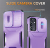 Combat Tough Series Hybrid Case with Camera Lens Cover for Samsung Galaxy A27 5G - Purple