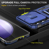 Military Grade Ring Holder Case with Camera Lens Cover for Samsung Galaxy A27 5G - Blue
