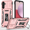 Military Grade Ring Holder Case with Camera Lens Cover for Samsung Galaxy A27 5G - Rose Gold