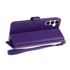 Extra Series Essential Leather Wallet Stand Case for Samsung Galaxy A27 5G - Purple