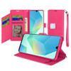 Extra Series Essential Leather Wallet Stand Case for Samsung Galaxy A27 5G - Hot Pink