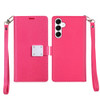 Extra Series Essential Leather Wallet Stand Case for Samsung Galaxy A27 5G - Hot Pink