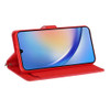 Extra Series Essential Leather Wallet Stand Case for Samsung Galaxy A27 5G - Red