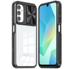 HD Transparent Case with Camera Privacy Cover for Samsung Galaxy A27 5G - Black