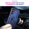 Military Grade Hybrid Case with Ring Grip for Samsung Galaxy A27 5G - Blue
