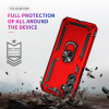 Military Grade Hybrid Case with Ring Grip for Samsung Galaxy A27 5G - Red