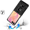 Military Grade Ring Grip Hybrid Case for Samsung Galaxy Z Flip 8 - Black