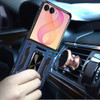 Military Grade Ring Grip Hybrid Case for Samsung Galaxy Z Flip 8 - Blue