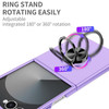 Slim Protective Cover with Ring Grip for Samsung Galaxy Z Flip 8 - Purple