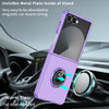 Slim Protective Cover with Ring Grip for Samsung Galaxy Z Flip 8 - Purple