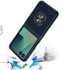 360 Rotating Ring Grip Hybrid Case for Samsung Galaxy Z Flip 8 - Blue