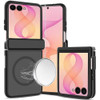 Shade Series Magnetic Ring Hybrid Case with Hinge Protection for Samsung Galaxy Z Flip 8 - Black