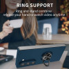 Slim Protective Cover with Ring Grip for Samsung Galaxy Z Fold 8 Ultra - Blue