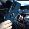 Slim Protective Cover with Ring Grip for Samsung Galaxy Z Fold 8 Ultra - Blue