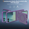 Shade Series Hybrid Case with Magnetic Ring for Samsung Galaxy Z Flip 8 - Dark Purple