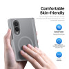 Shade Series Magnetic Ring Hybrid Case with Hinge Protection for Samsung Galaxy Z Fold 8 - Grey
