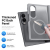Shade Series Magnetic Ring Hybrid Case with Hinge Protection for Samsung Galaxy Z Fold 8 - Grey