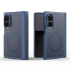 Shade Series Magnetic Ring Hybrid Case with Hinge Protection for Samsung Galaxy Z Fold 8 - Blue