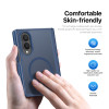 Shade Series Magnetic Ring Hybrid Case with Hinge Protection for Samsung Galaxy Z Fold 8 - Blue