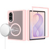 Shade Series Magnetic Ring Hybrid Case with Hinge Protection for Samsung Galaxy Z Fold 8 - Pink