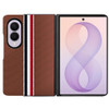 Carbon Fiber Series Protective Cover for Samsung Galaxy Z Fold 8 - Brown