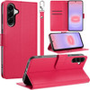 Element Series Book-Style Leather Folio Wallet Case for Samsung Galaxy A37 5G - Hot Pink