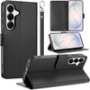 Element Series Book-Style Leather Folio Wallet Case for Samsung Galaxy S26 Plus - Black