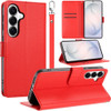 Element Series Book-Style Leather Folio Wallet Case for Samsung Galaxy S26 Plus - Red