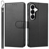 Element Series Book-Style Leather Folio Wallet Case for Samsung Galaxy S25 FE - Black
