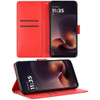 Element Series Book-Style Leather Folio Wallet Case for Motorola Moto G Power 2026 / 2025 - Red